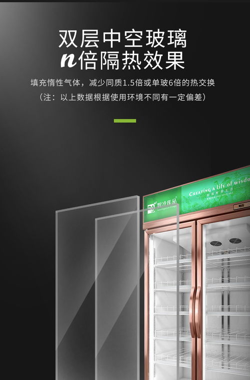 智冷庫(kù)品商超高端冷藏展示柜 香檳金雙開(kāi)門，工廠直銷新體驗(yàn)
